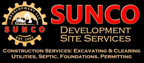 SUNCO Development LLC - Construction Site Prep Services: Underground Utilities - Excavation - Road Building - Sewers Water Mains